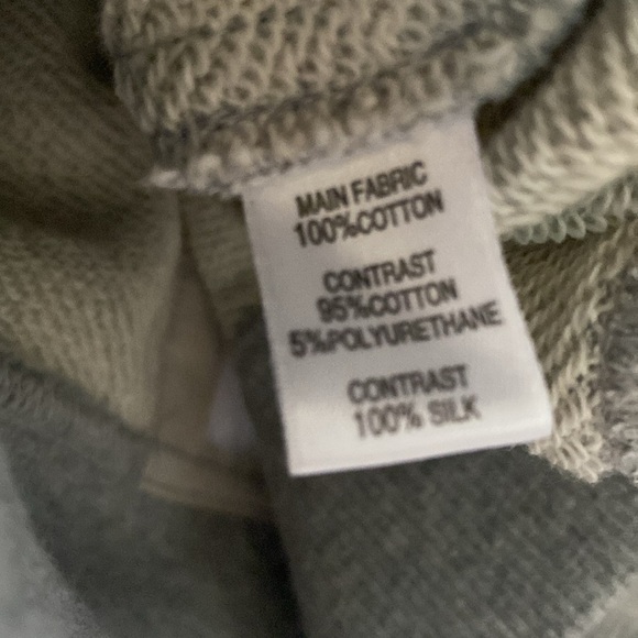 St. John Size Small French Terry Cotton Silk Trim Gray Full Zip Jacket Casual - Picture 4 of 4